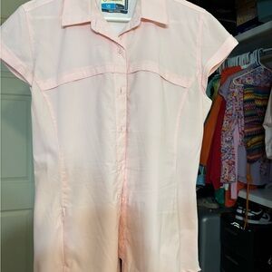 Columbia Light Pink Short Sleeve Shirt